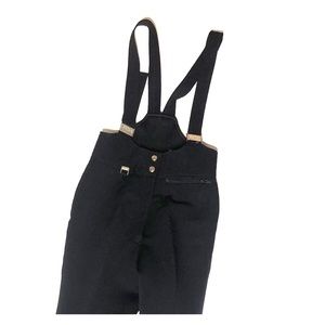 Fera stretch ski snowboard zip black bibs pants XS
